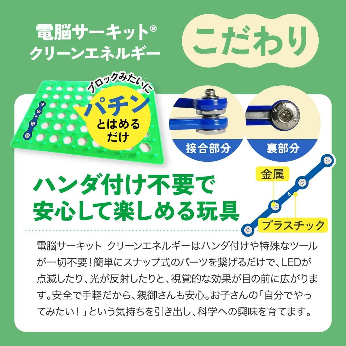 電脳サーキット エコロジー日本語実験ガイド付き 自然エネルギー発電の仕組みを学ぶ SnapCircuits GREEN Amazon.co.jp: 電脳サーキット クリーンエネルギー【国内正規代理店