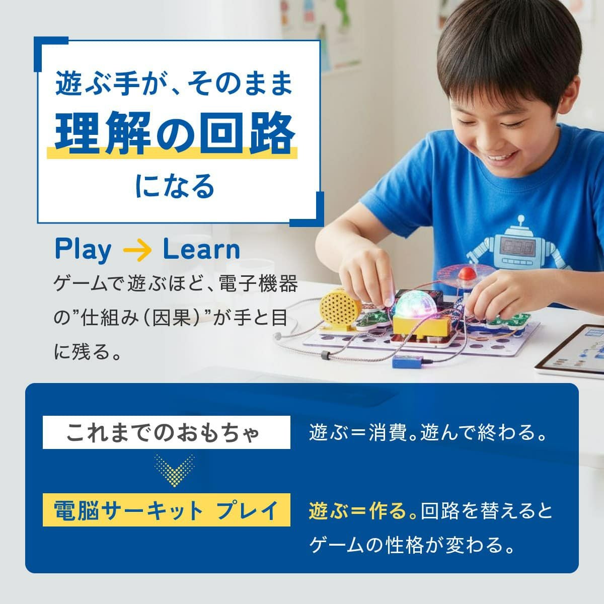 電脳サーキット プレイ｜ゲーム感覚で電子回路を学べる電子工作キット